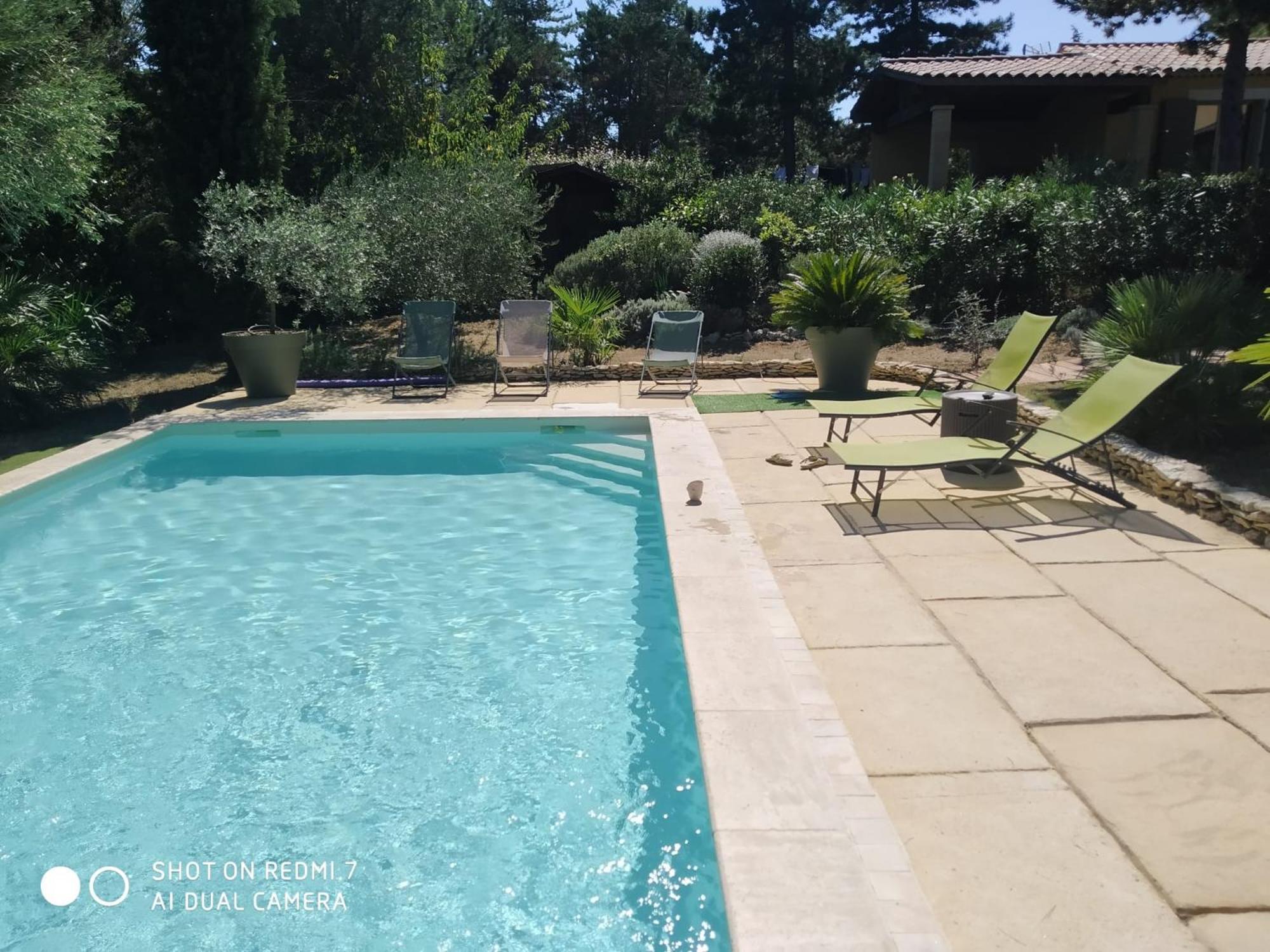 Proche Uzes Petit Gite Avec Grande Cuisine D'Ete Et Piscine Saint-Siffret Zewnętrze zdjęcie